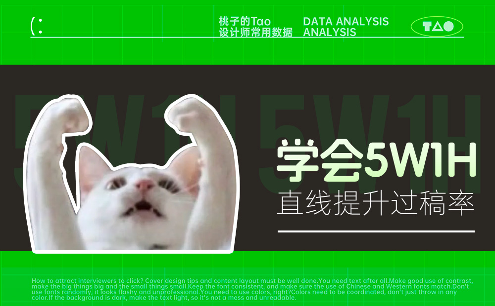 學(xué)會5W1H，兩倍提升過稿率！ 
